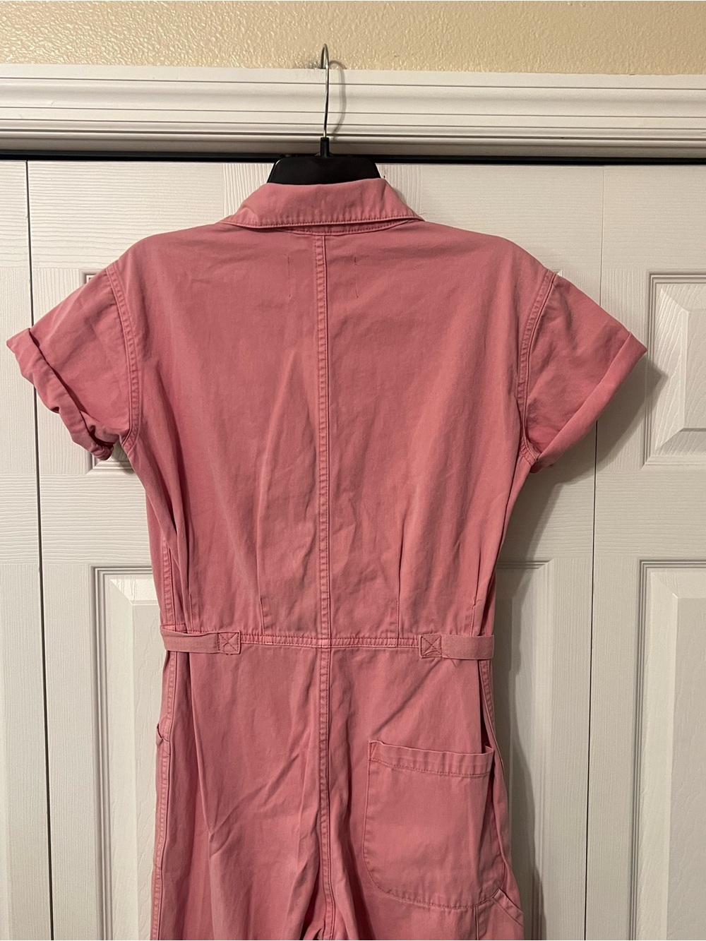 Pistola Grover Field Suit Short Sleeve Utility Jumpsuit Pink Flamingo Size XS - Picture 9 of 16